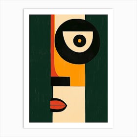 Abstract Portrait Of A Woman Art Print