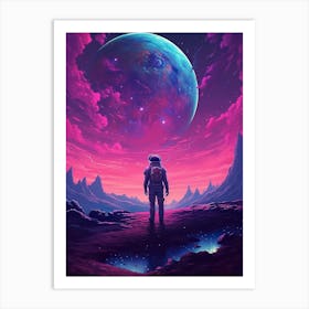 Space Painting Art Print