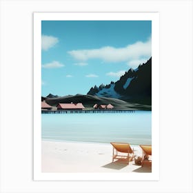 Beach Scene Art Print