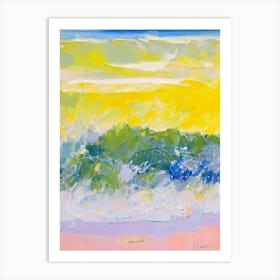 Playa De Zahara De Los Atunes, Cadiz, Spain Bright Abstract Art Print