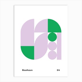 Geometric Bauhaus Poster 64 Art Print