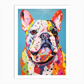 Bulldog Pop Art Inspired 1 Art Print