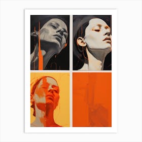 Four Faces Art Print