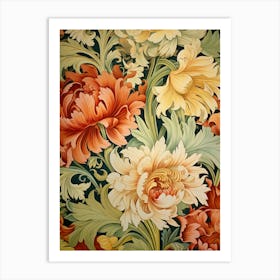 Floral Wallpaper 327 Art Print