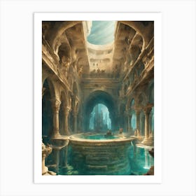 Egyptian Temple 3 Art Print