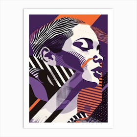 Abstract Portrait Of A Woman 53 Art Print