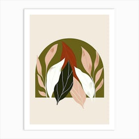 Abstract Leaves 49 Art Print