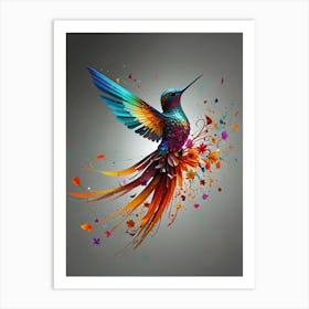 Colorful Hummingbird Art Print