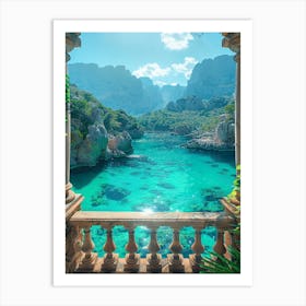 View From The Balcony Art Print