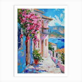 Balcony Painting In Fethiye 1 Art Print