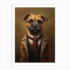 Gangster Dog Border Terrier 2 Art Print
