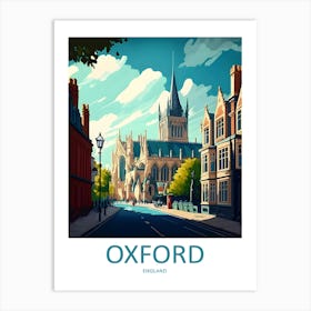 England Oxford Travel 1 Art Print