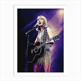 Superstars Of Taylor Swift Live In Purple Light Art Print