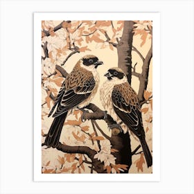 Art Nouveau Birds Poster Osprey 1 Art Print