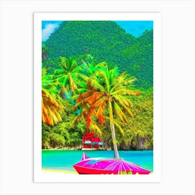 Palawan Island Malaysia Pop Art Photography Tropical Destination Art Print