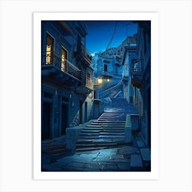 Street At Night Art Print