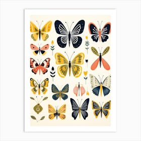 Butterfly Set Art Print