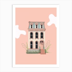Cute Pastel House Art Print
