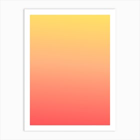 Rising Sun Gradeint Art Art Print