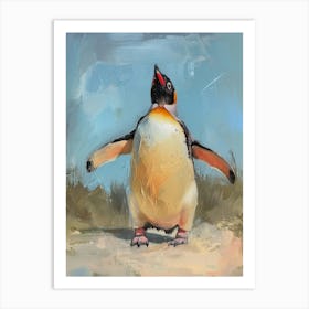 Adlie Penguin Isabela Island Oil Painting 3 Art Print