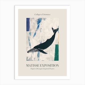 Whale 3 Matisse Inspired Exposition Animals Poster Art Print