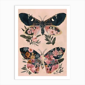 Butterfly Symphony William Morris Style 3 Art Print