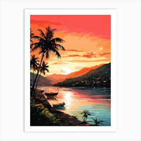 Mkelly341 Maracas Bay Trinidad And Tobago With A Sun Setting Be 8d111fb5 47a6 4547 9d22 Dc5aaef5f654 Art Print