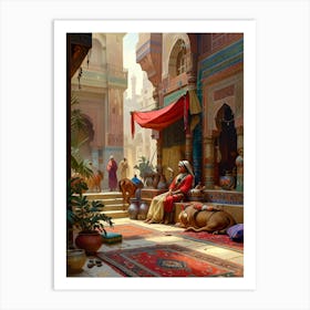 Indian Village Art Print