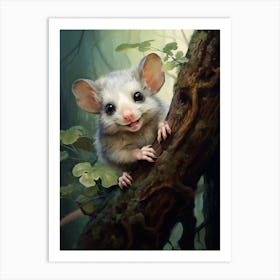 Adorable Chubby Eucalyptus Loving Possum 2 Art Print