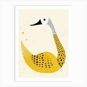 Yellow Swan 2 Art Print