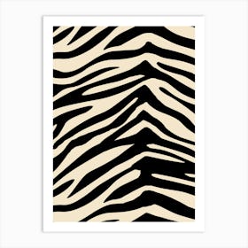 Zebra Print Pattern Artwork Affiche