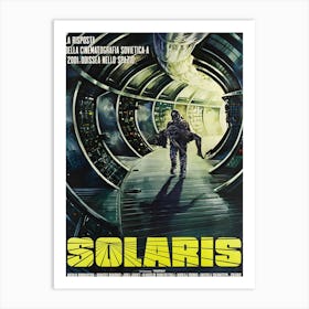 Solaris, Soviet Scifi Movie Poster, Couple In The Tunnel Art Print