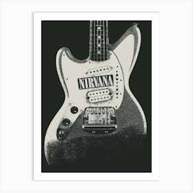 Nirvana Guitar Fabric Poster Art Print