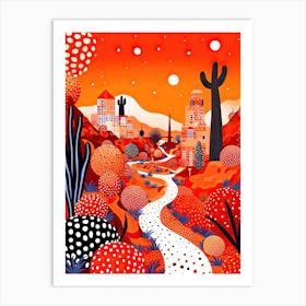 Marrakech, Illustration In The Style Of Pop Art 4 Art Print