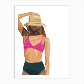Beachgirl Art Print