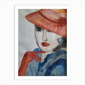 Red Hat Art Print