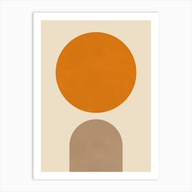 Minimalist geometric shapes 5 Art Print