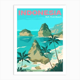 Bali Indonesia travel poster Art Print