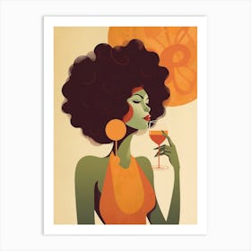 Friends With Wine 2 Art Print