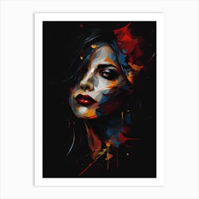 Vampire Abstract Painting (1) Art Print