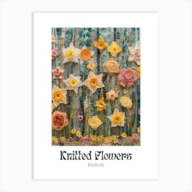 Knitted Flowers Daffodil  7 Art Print