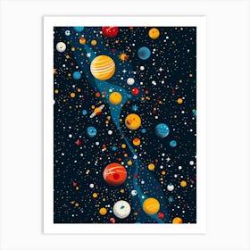 Planets In Space 8 Art Print