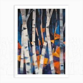 Colorful Trees In The Forest 1 Art Print