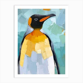 King Penguin St Andrews Bay Colour Block Painting 2 Art Print