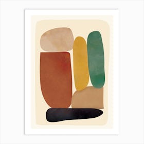 Abstract Minimal Shapes 32 Art Print