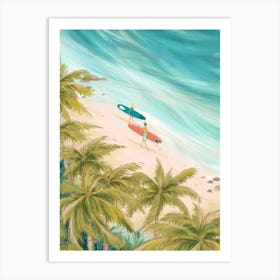 Local Surfers Art Print