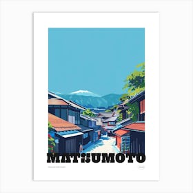 Matsumoto Japan 3 Colourful Travel Poster Art Print