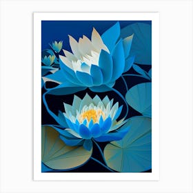 Blue Lotus Fauvism Matisse 1 Art Print