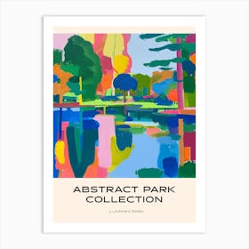 Abstract Park Collection Poster Lumphini Park Bangkok Thailand 3 Art Print