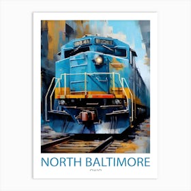 North Baltimore Freight Terminal Print Industrial Wall Decor Railroad Yard Poster Urban Transportation Art Freight Terminal Illustration Art Print